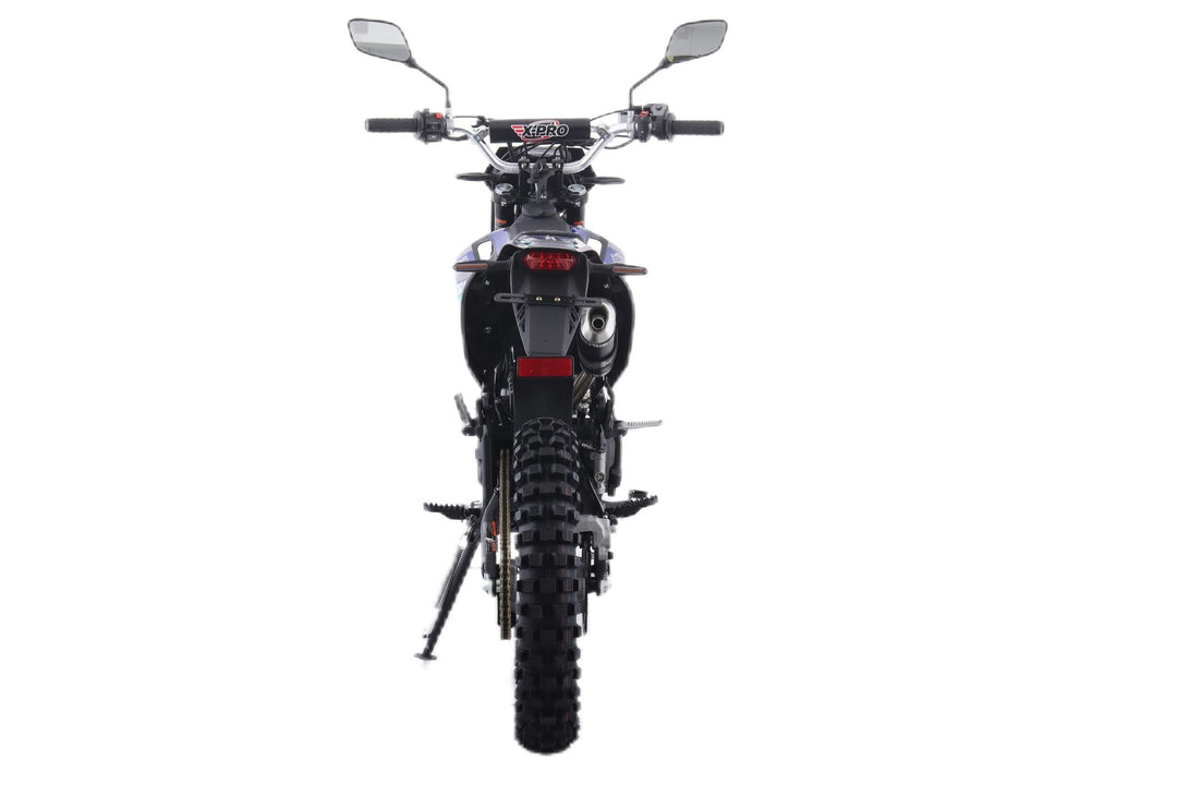 Free Shipping! X-PRO Storm DLX 250 Dirt Bike with All LED Lights and 5-Speed Manual Transmission, Electric/Kick Start! Big 19in/16in Wheels! Zongshen Brand Engine!