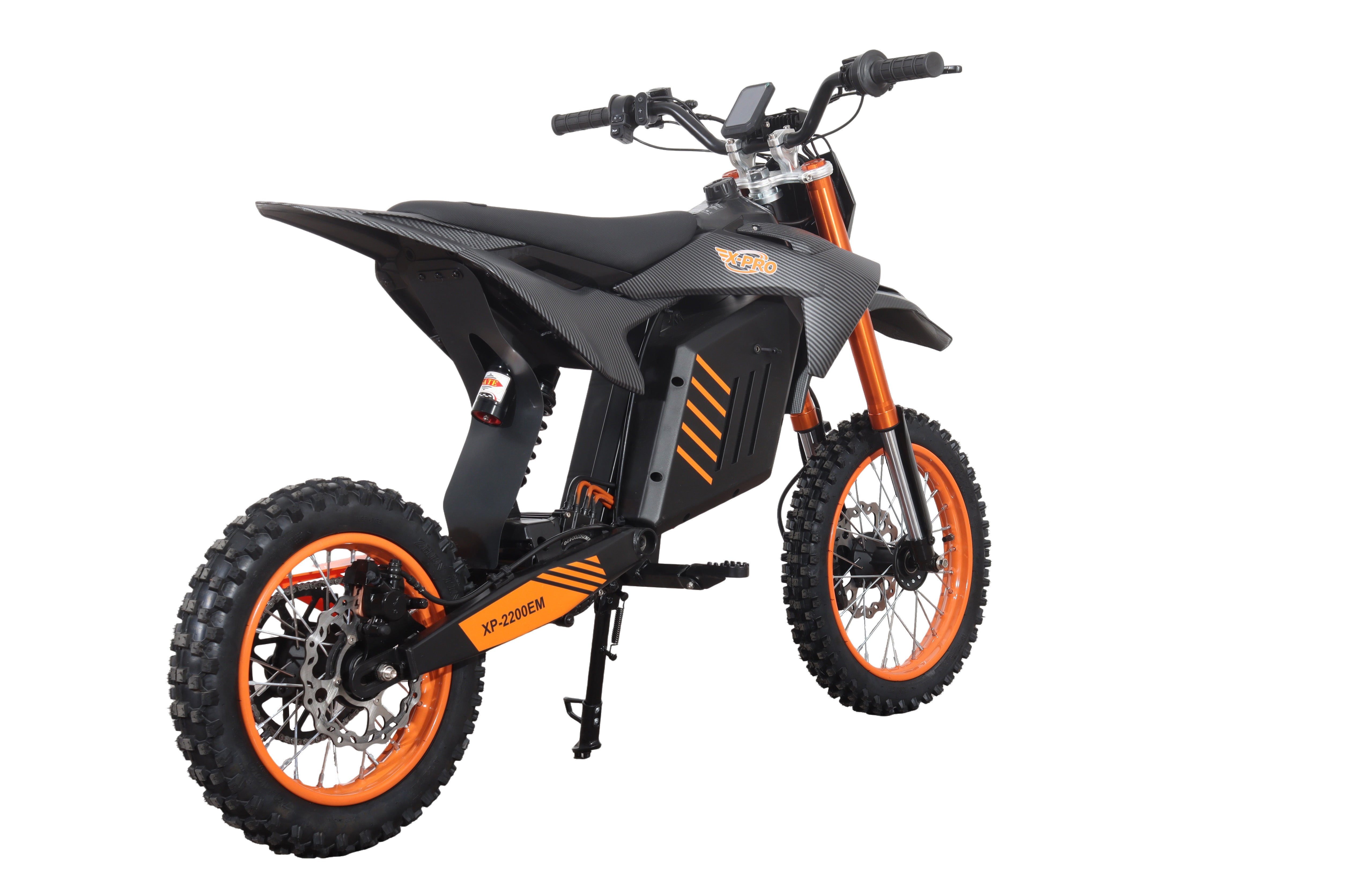 X-PRO Drax Sport 2700W 48V 20.8AH Teens Adults Electric Dirt Bike with New Version LED Light! 14"/12" Wheels!