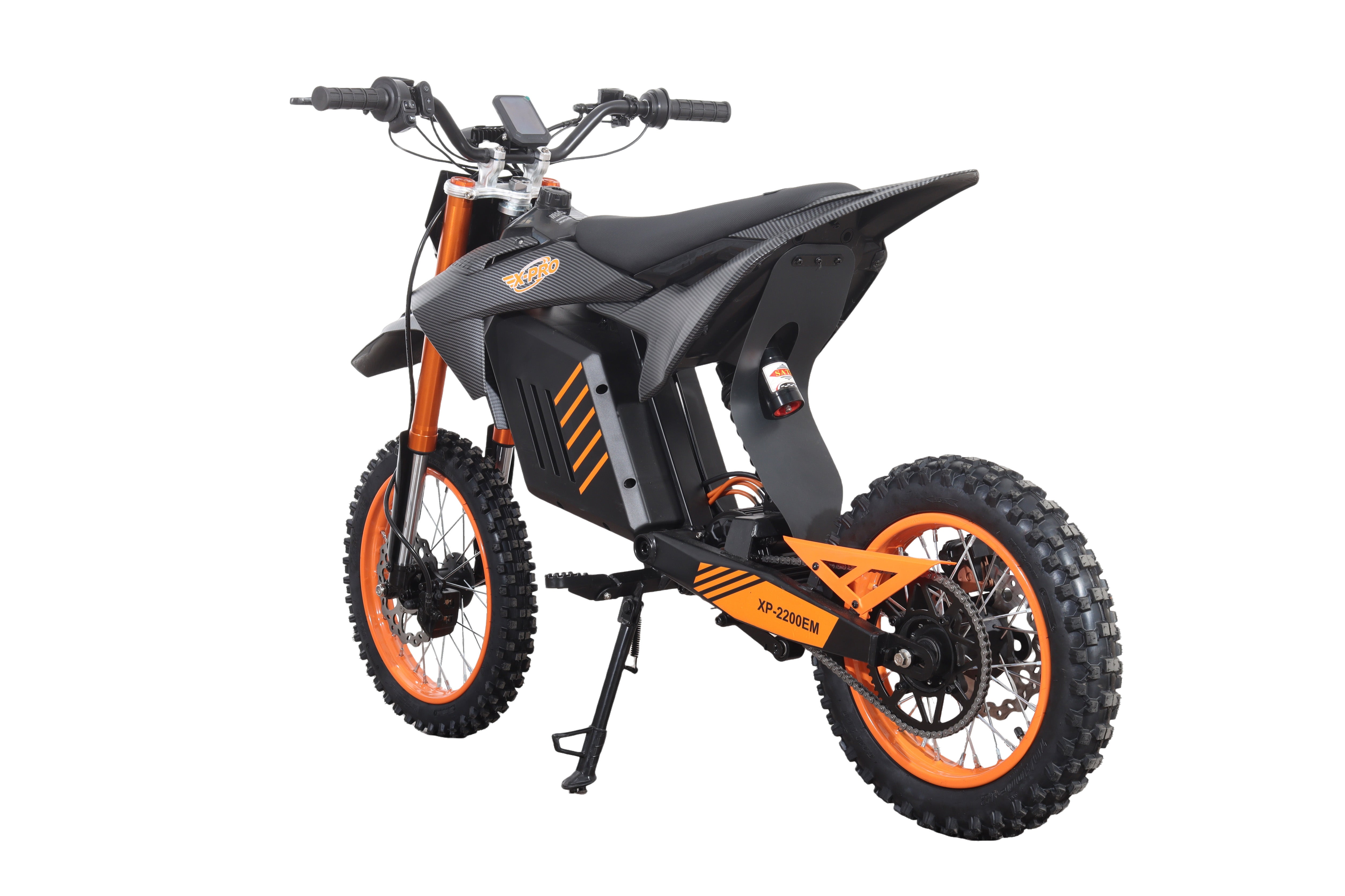 X-PRO Drax Sport 2700W 48V 20.8AH Teens Adults Electric Dirt Bike with New Version LED Light! 14"/12" Wheels!