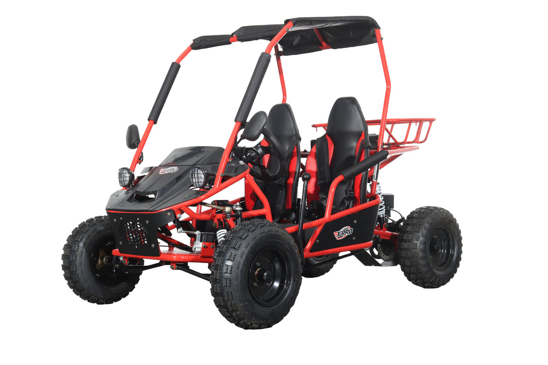 Free Shipping! X-PRO Rover 110cc Go Kart with Automatic Transmission w/Reverse, LED Headlights, Big 16" Wheels!