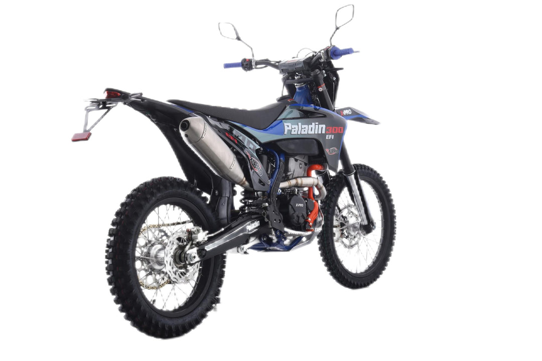 Free Shipping! X-PRO Paladin 300 EFI Dirt Bike with 6-Speed Manual Transmission and Balance Shaft and Dual Overhead Camshaft (DOHC) with Four Valves Engine, Electric Start! Big 21in/18in Wheels!