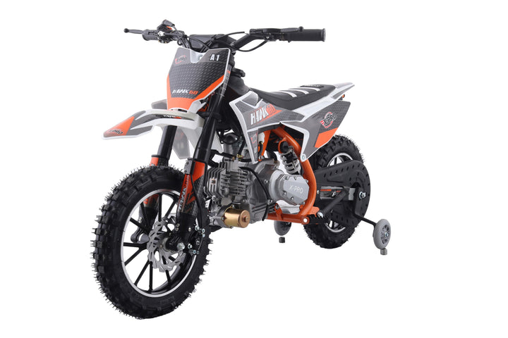 Free Shipping! X-PRO Hawk 60 Dirt Bike with CVT Transmission, Electric start, Disc Brake! 10in Wheels! With Free Training Wheels!
