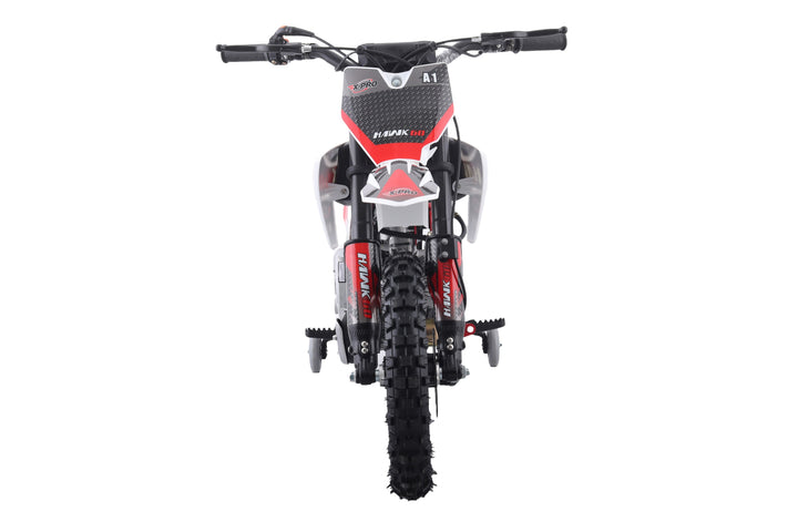 Free Shipping! X-PRO Hawk 60 Dirt Bike with CVT Transmission, Electric start, Disc Brake! 10in Wheels! With Free Training Wheels!