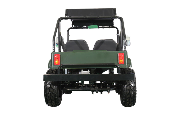 Free Shipping! X-PRO Ridge 200 Jeep with CVT Transmission w/Reverse! with Windshield &amp; Soft Top, 4-Wheel Disc Brakes, Big 20.5” Wheels!