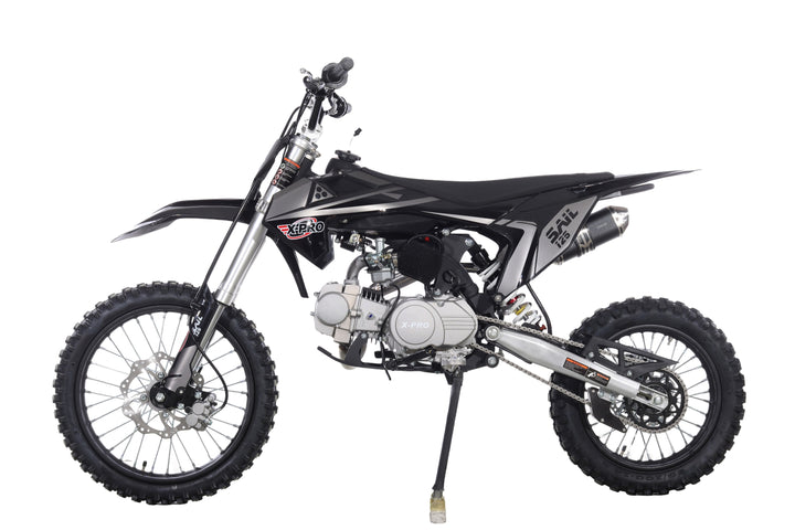Free Shipping! X-PRO  Sail 125 125cc Dirt Bike with 4-speed Manual Transmission! Kick Start, Big 17in/14in Tires! Zongshen Brand Engine!