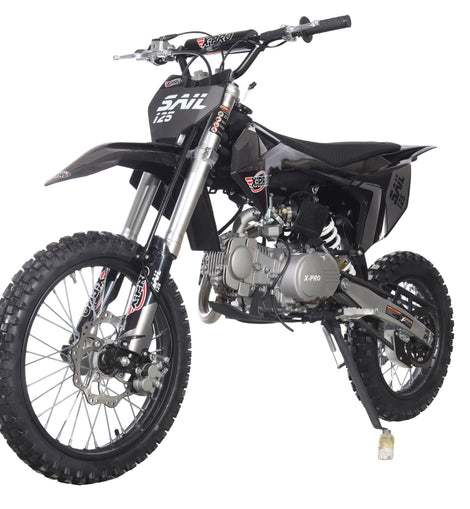 Free Shipping! X-PRO  Sail 125 125cc Dirt Bike with 4-speed Manual Transmission! Kick Start, Big 17in/14in Tires! Zongshen Brand Engine!