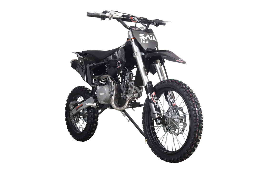 Free Shipping! X-PRO  Sail 125 125cc Dirt Bike with 4-speed Manual Transmission! Kick Start, Big 17in/14in Tires! Zongshen Brand Engine!