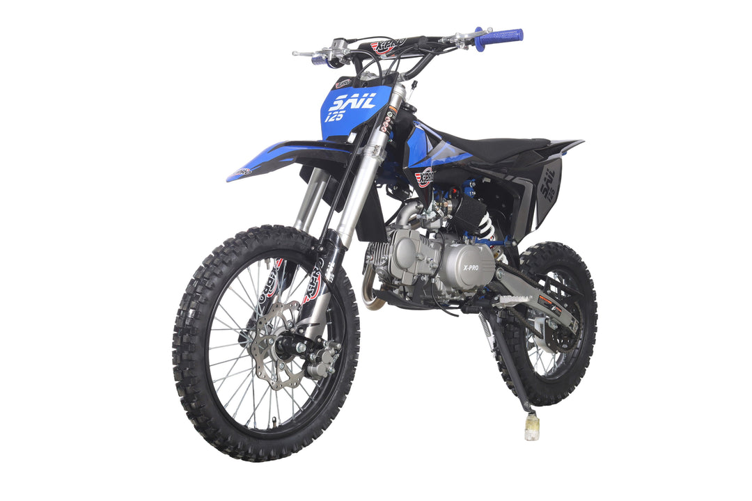 Free Shipping! X-PRO  Sail 125 125cc Dirt Bike with 4-speed Manual Transmission! Kick Start, Big 17in/14in Tires! Zongshen Brand Engine!