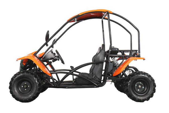 X-PRO Talon 125cc Go Kart with 3-Speed Semi-Automatic Transmission w/Reverse, LED Headlights, Big 18" Wheels! Hardtop Roof!
