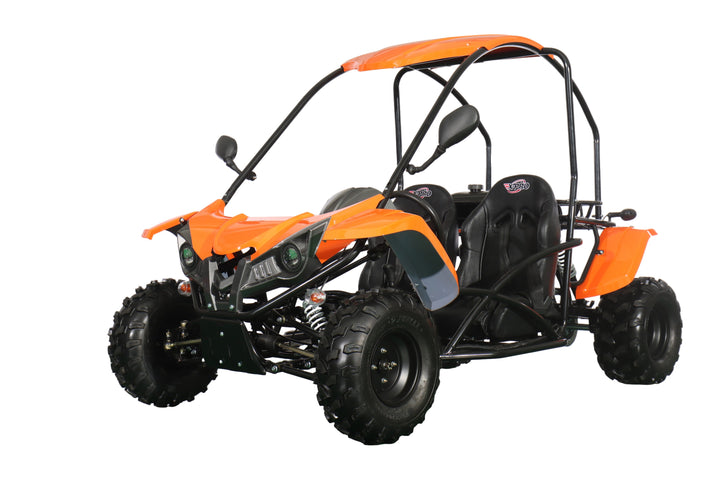 X-PRO Talon 125cc Go Kart with 3-Speed Semi-Automatic Transmission w/Reverse, LED Headlights, Big 18" Wheels! Hardtop Roof!