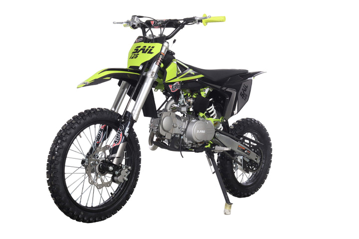 Free Shipping! X-PRO  Sail 125 125cc Dirt Bike with 4-speed Manual Transmission! Kick Start, Big 17in/14in Tires! Zongshen Brand Engine!