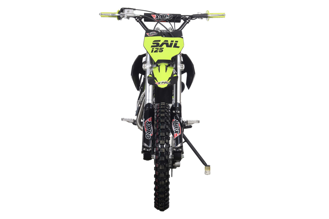 Free Shipping! X-PRO  Sail 125 125cc Dirt Bike with 4-speed Manual Transmission! Kick Start, Big 17in/14in Tires! Zongshen Brand Engine!