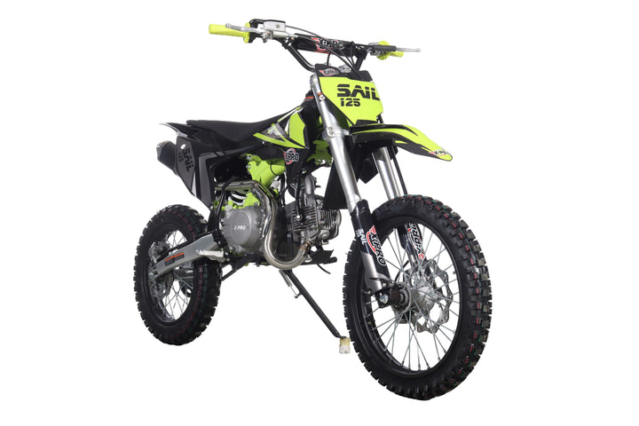 Free Shipping! X-PRO  Sail 125 125cc Dirt Bike with 4-speed Manual Transmission! Kick Start, Big 17in/14in Tires! Zongshen Brand Engine!