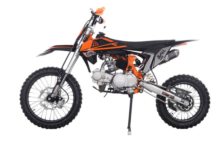 Free Shipping! X-PRO  Sail 125 125cc Dirt Bike with 4-speed Manual Transmission! Kick Start, Big 17in/14in Tires! Zongshen Brand Engine!