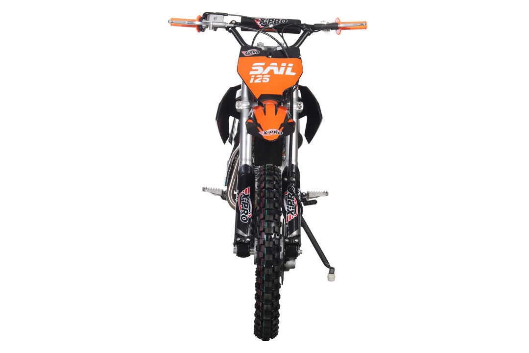 Free Shipping! X-PRO  Sail 125 125cc Dirt Bike with 4-speed Manual Transmission! Kick Start, Big 17in/14in Tires! Zongshen Brand Engine!