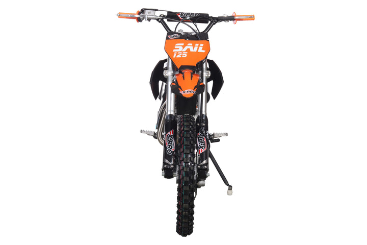 Free Shipping! X-PRO  Sail 125 125cc Dirt Bike with 4-speed Manual Transmission! Kick Start, Big 17in/14in Tires! Zongshen Brand Engine!