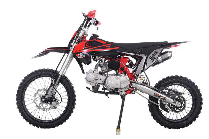 Free Shipping! X-PRO  Sail 125 125cc Dirt Bike with 4-speed Manual Transmission! Kick Start, Big 17in/14in Tires! Zongshen Brand Engine!