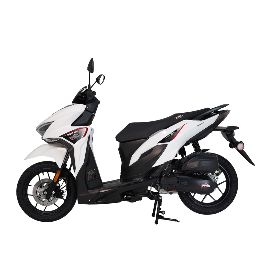 Free Shipping! X-PRO Tinian 200 EFI Electronic Fuel Injection Scooter with CVT Transmission, 14" Alloy Wheels, LED Headlights!