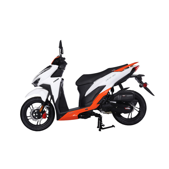 Free Shipping! X-PRO Capri 150cc Moped Scooter with 14in Aluminum Wheels, Electric/Kick Start! Large LED Lights!