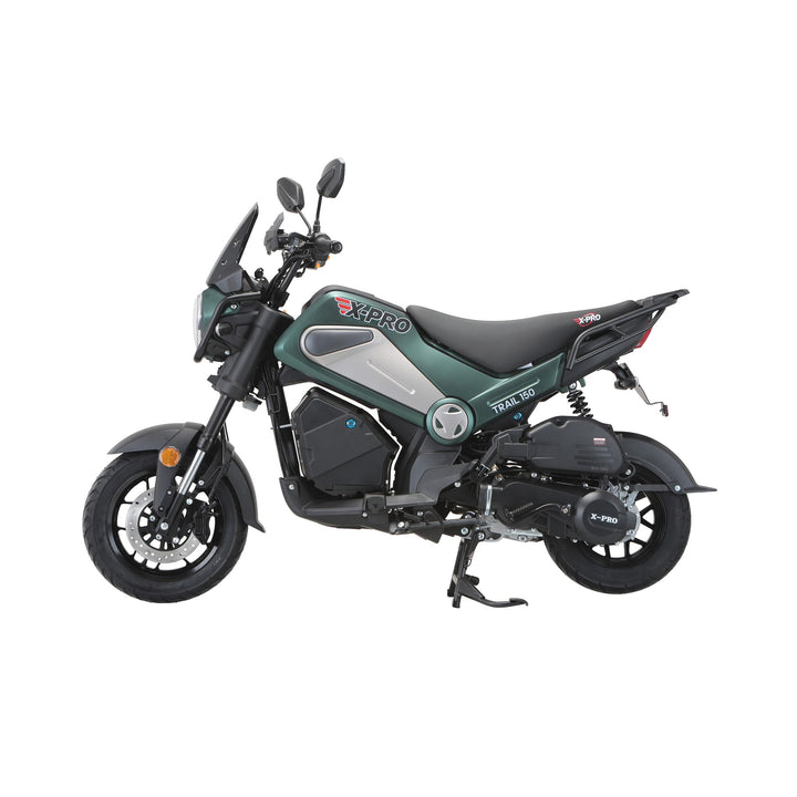 Free Shipping! X-PRO Trail 150 Motorcycle with Automatic Transmission, Electric/Kick Start! 12"/10" Aluminum Wheels! LED Lights!