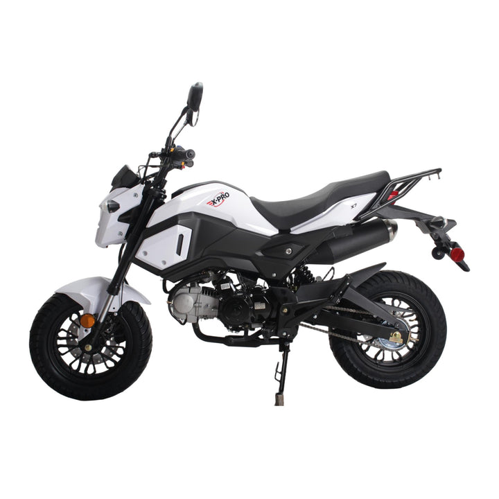 Free shipping! X-PRO 125cc Vader Motorcycle with Manual Transmission, Electric Start! Dual Headlights! Big 12in Wheels!