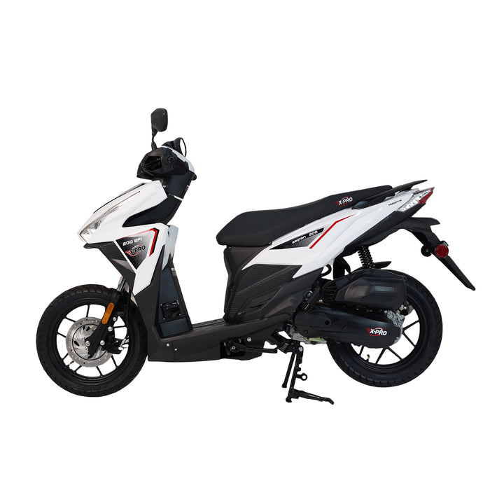 Free Shipping! X-PRO Saipan 200 EFI Electronic Fuel Injection Scooter with CVT Transmission, 14" Alloy Wheels, LED Headlights!