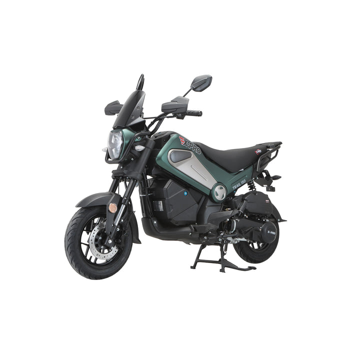 Free Shipping! X-PRO Trail 150 Motorcycle with Automatic Transmission, Electric/Kick Start! 12"/10" Aluminum Wheels! LED Lights!