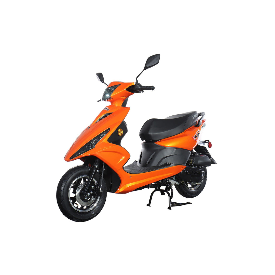Free Shipping! X-PRO Bali 50cc Moped Scooter with 10" Wheels! Electric/Kick Start! Large LED Headlights!
