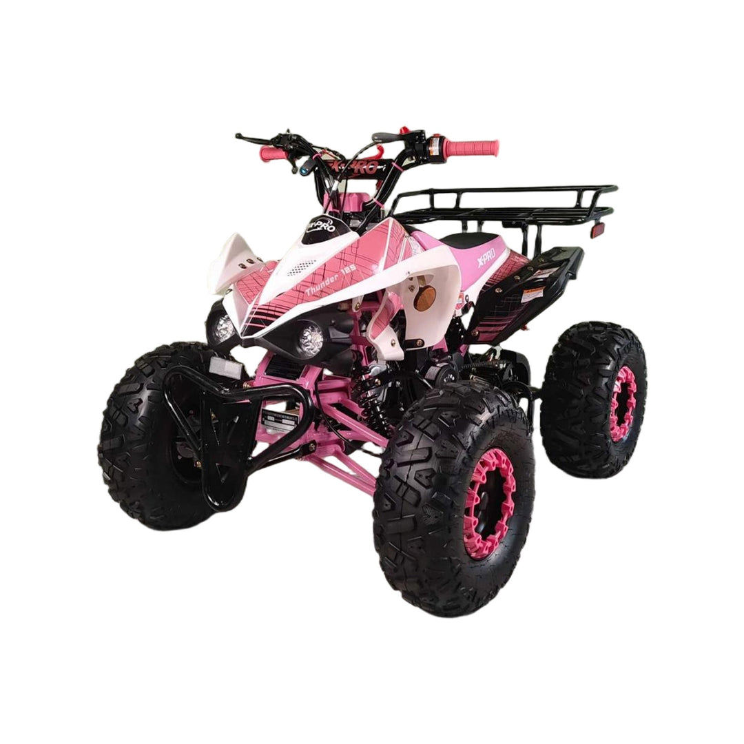 Free shipping! X-PRO Thunder 125cc ATV with Automatic Transmission w/Reverse, LED Headlights, Big 19in/18in Tires!