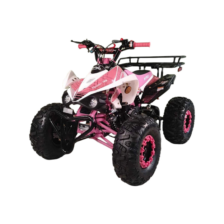 Free shipping! X-PRO Thunder 125cc ATV with Automatic Transmission w/Reverse, LED Headlights, Big 19in/18in Tires!