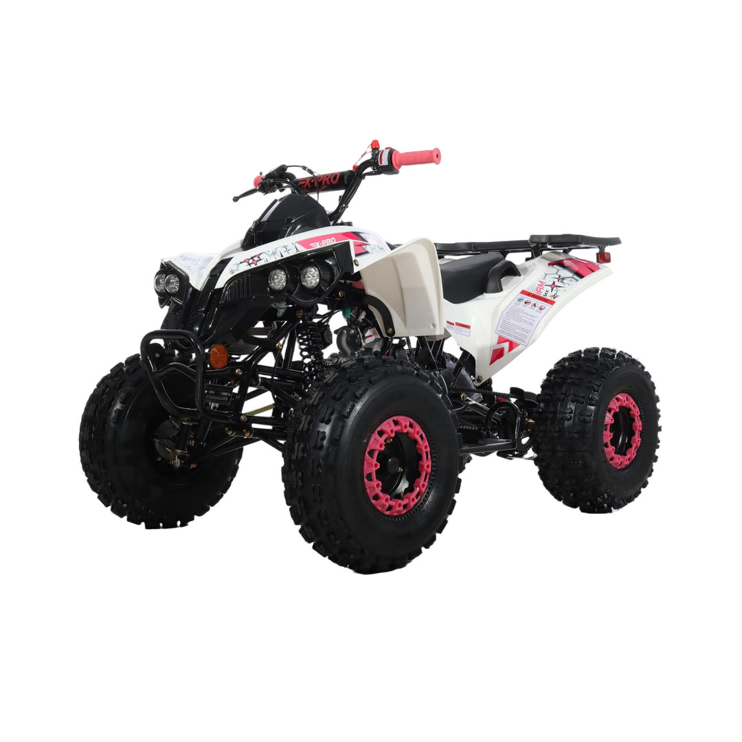 Free Shipping! X-PRO Storm 125cc ATV with Automatic Transmission w/Reverse, LED Headlights, Electric Start, Big 19in/18in Tires!