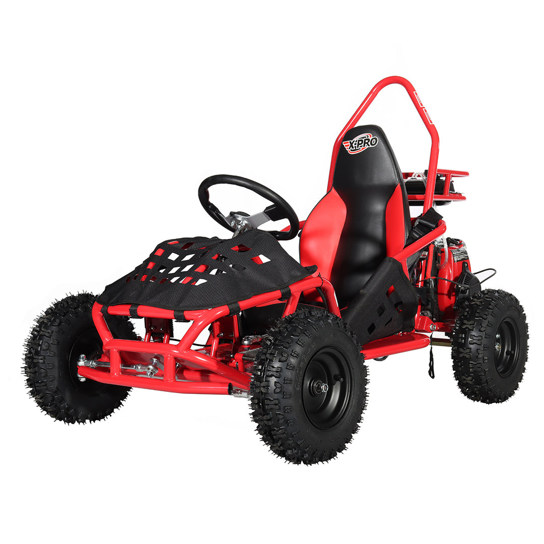 Free shipping! X-PRO Rover 50 49cc Go Kart with Pull Start, Rear Disc Brake, 6in Wheels!