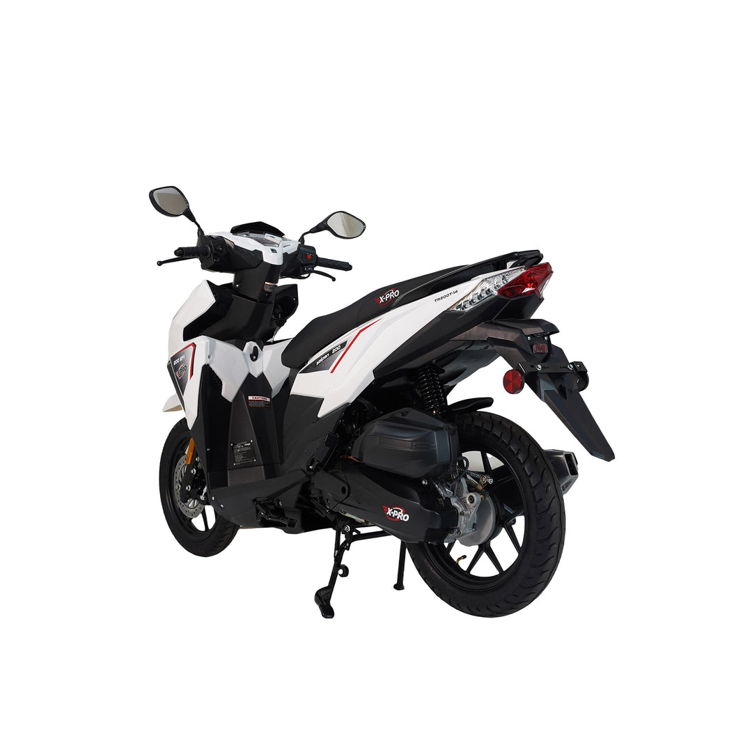 Free Shipping! X-PRO Saipan 200 EFI Electronic Fuel Injection Scooter with CVT Transmission, 14" Alloy Wheels, LED Headlights!
