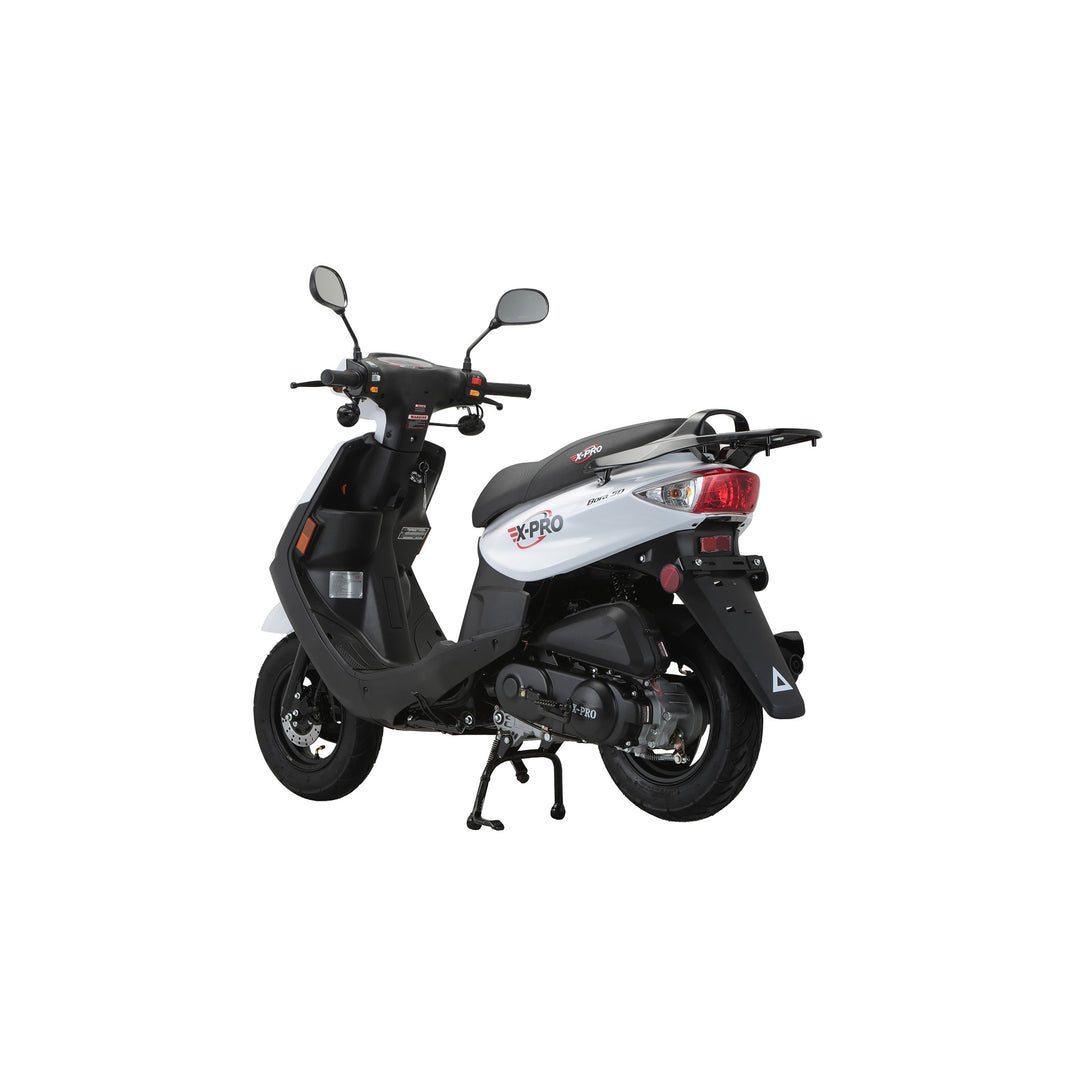 Free Shipping! X-PRO Bora 50cc Moped Scooter with 10" Aluminum Wheels, Electric/Kick Start!