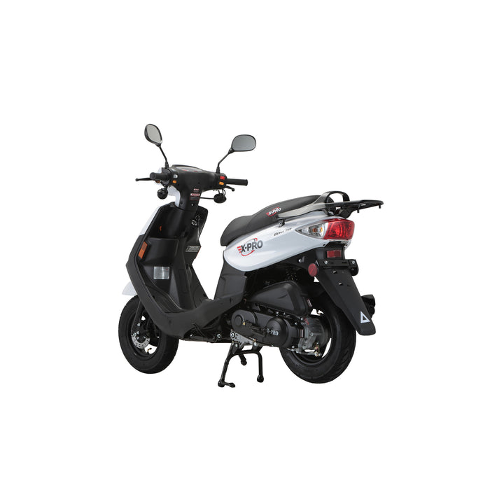 Free Shipping! X-PRO Bora 50cc Moped Scooter with 10" Aluminum Wheels, Electric/Kick Start!