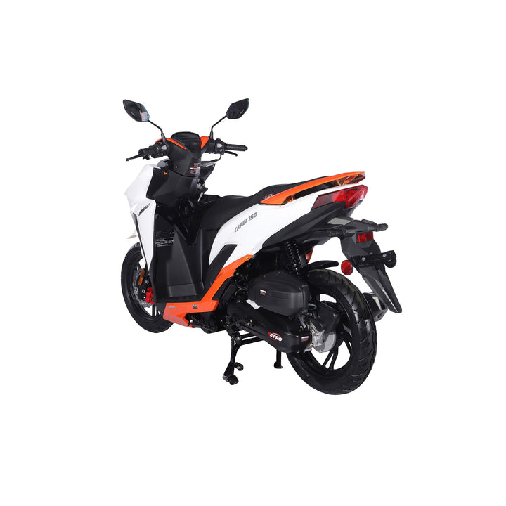Free Shipping! X-PRO Capri 150cc Moped Scooter with 14in Aluminum Wheels, Electric/Kick Start! Large LED Lights!