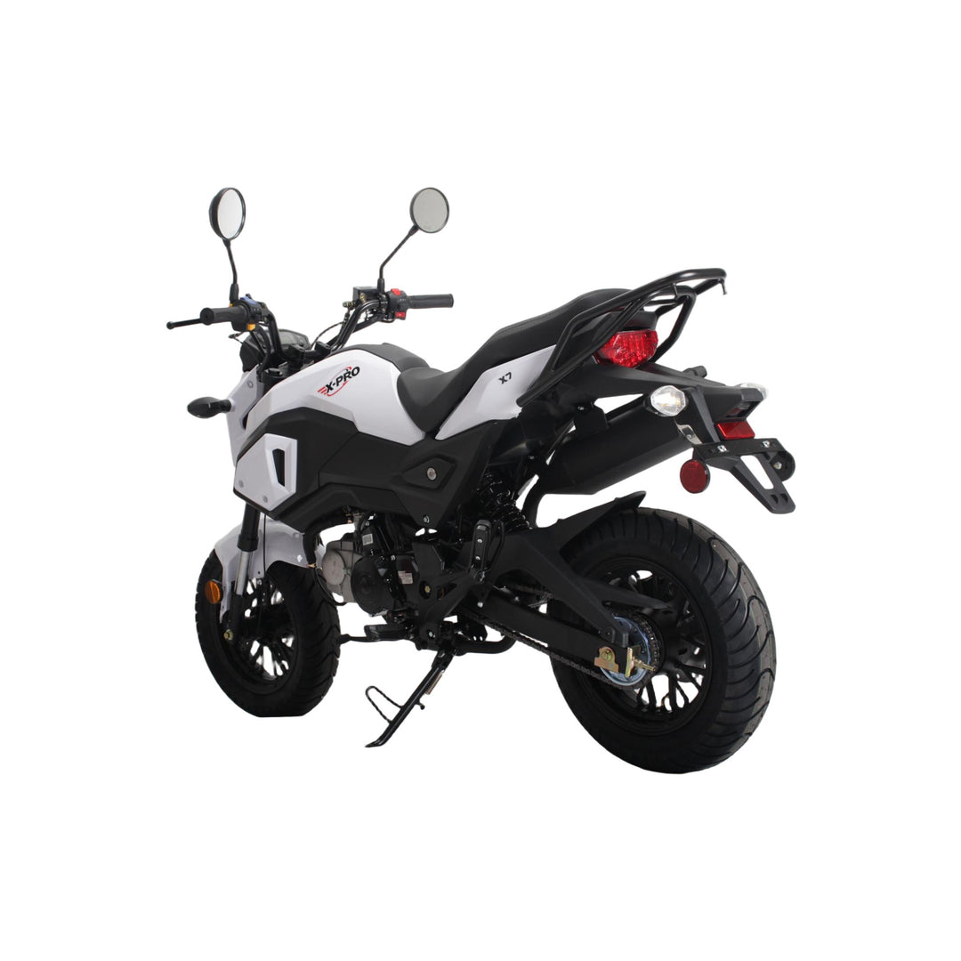 Free shipping! X-PRO 125cc Vader Motorcycle with Manual Transmission, Electric Start! Dual Headlights! Big 12in Wheels!
