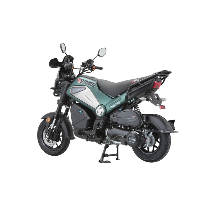 Free Shipping! X-PRO Trail 150 Motorcycle with Automatic Transmission, Electric/Kick Start! 12"/10" Aluminum Wheels! LED Lights!