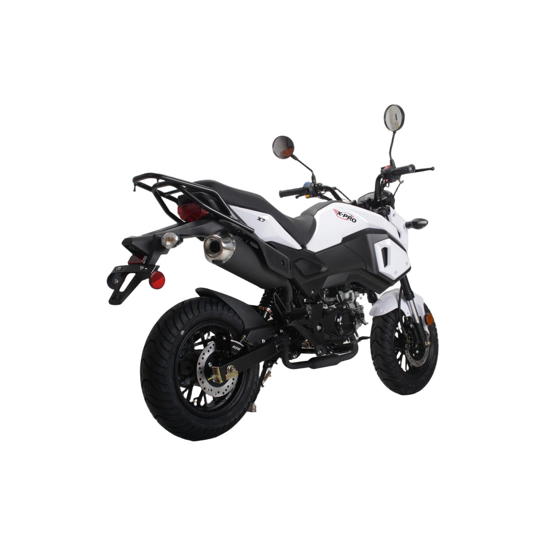Free shipping! X-PRO 125cc Vader Motorcycle with Manual Transmission, Electric Start! Dual Headlights! Big 12in Wheels!