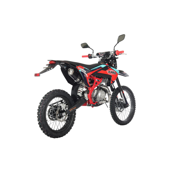 Free Shipping! X-PRO Storm DLX 150 Dirt Bike with All Lights, 4-Speed Manual Transmission, Electric/Kick Start, Big 19in/16in Tires!