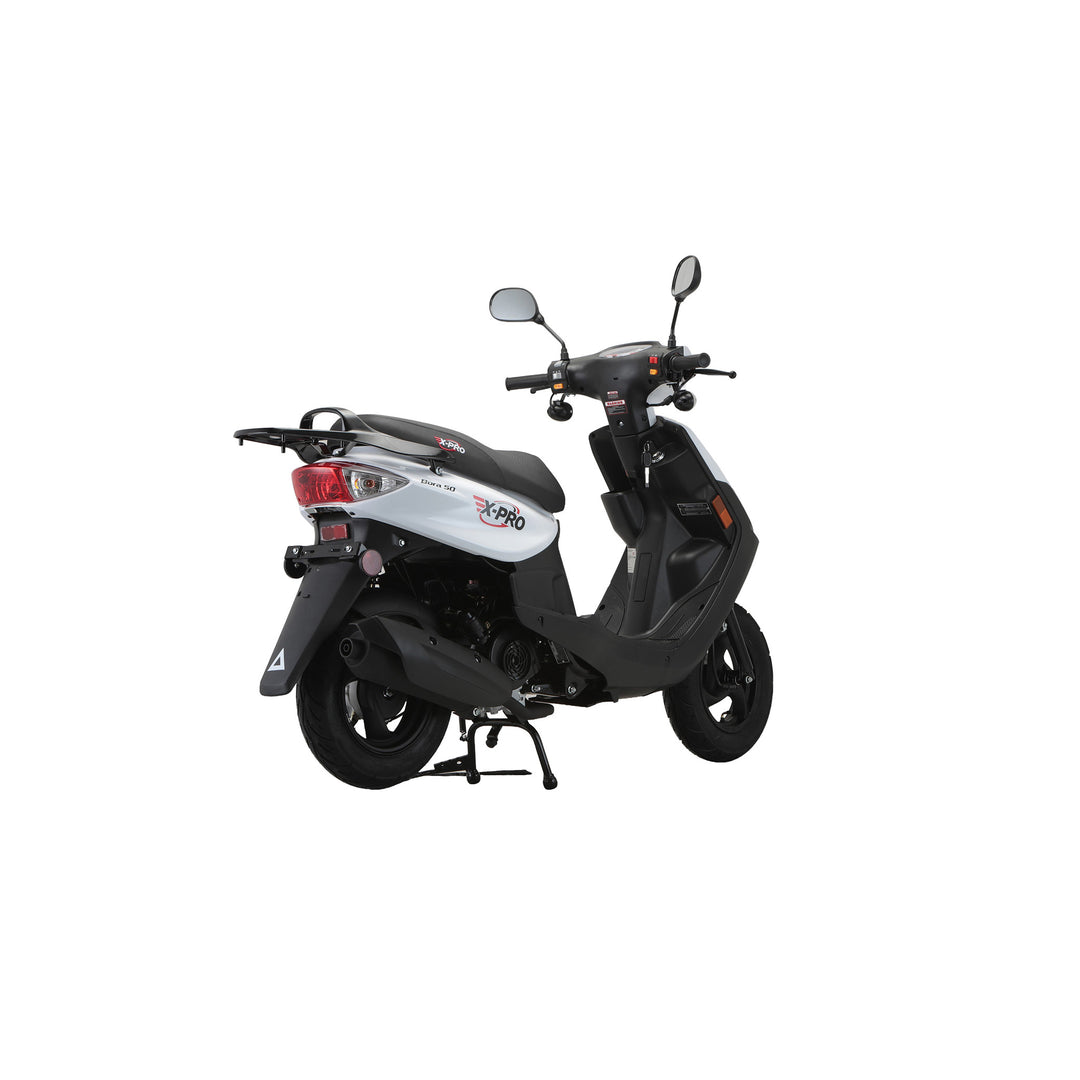 Free Shipping! X-PRO Bora 50cc Moped Scooter with 10" Aluminum Wheels, Electric/Kick Start!