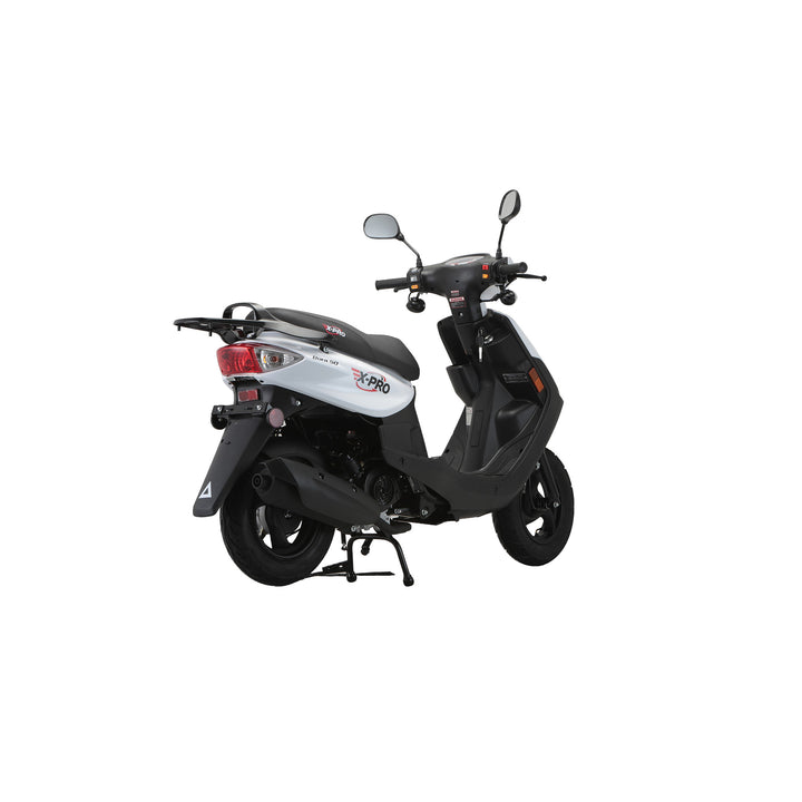 Free Shipping! X-PRO Bora 50cc Moped Scooter with 10" Aluminum Wheels, Electric/Kick Start!