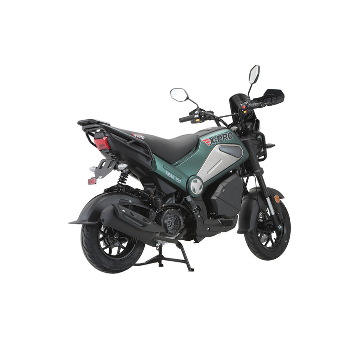 Free Shipping! X-PRO Trail 150 Motorcycle with Automatic Transmission, Electric/Kick Start! 12"/10" Aluminum Wheels! LED Lights!