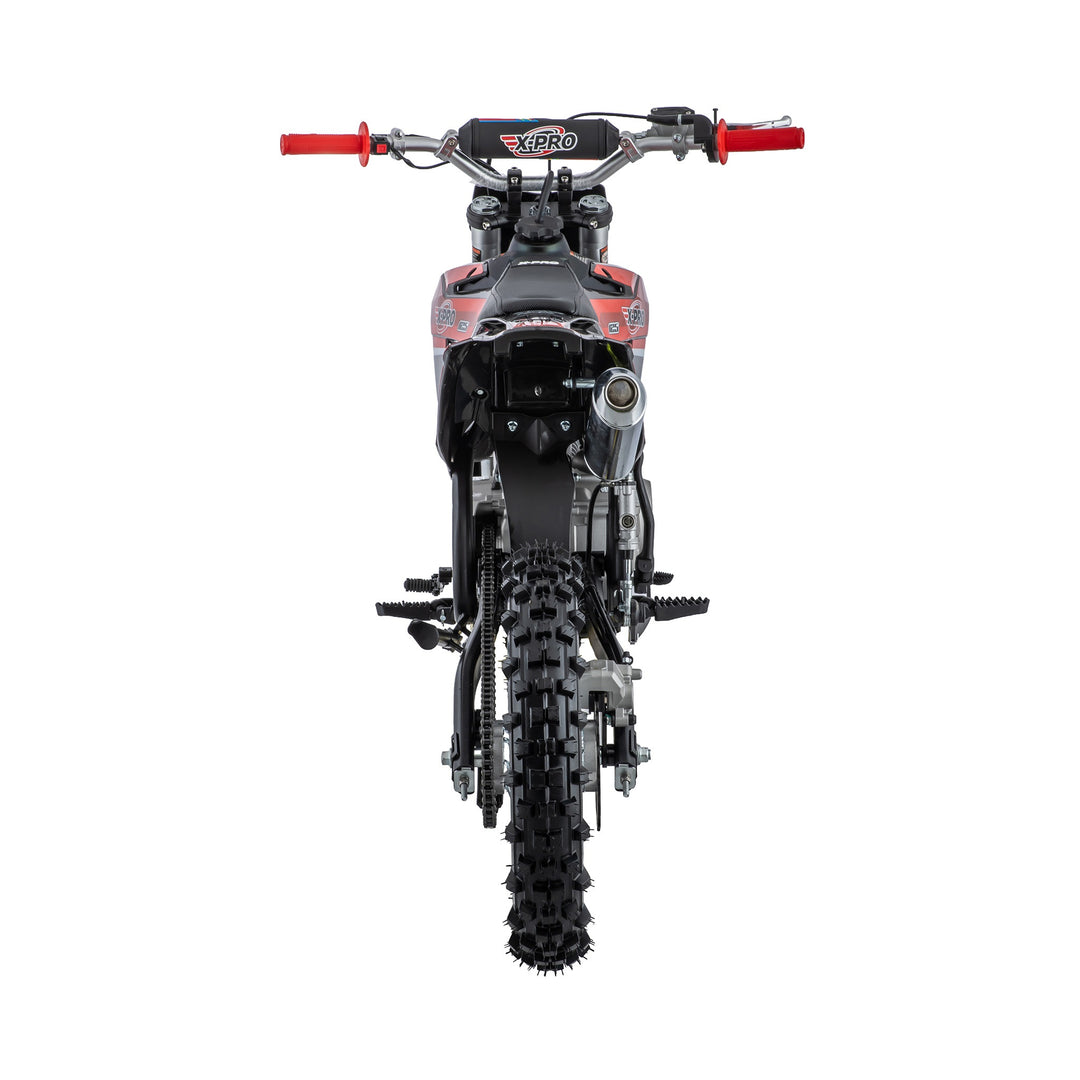 Free Shipping! X-PRO X9 125cc Dirt Bike with 4-Speed Manual Transmission, Kick Start, Big 17in/14in Tires! Zongshen Brand Engine!