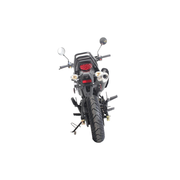 Free shipping! X-PRO 125cc Vader Motorcycle with Manual Transmission, Electric Start! Dual Headlights! Big 12in Wheels!