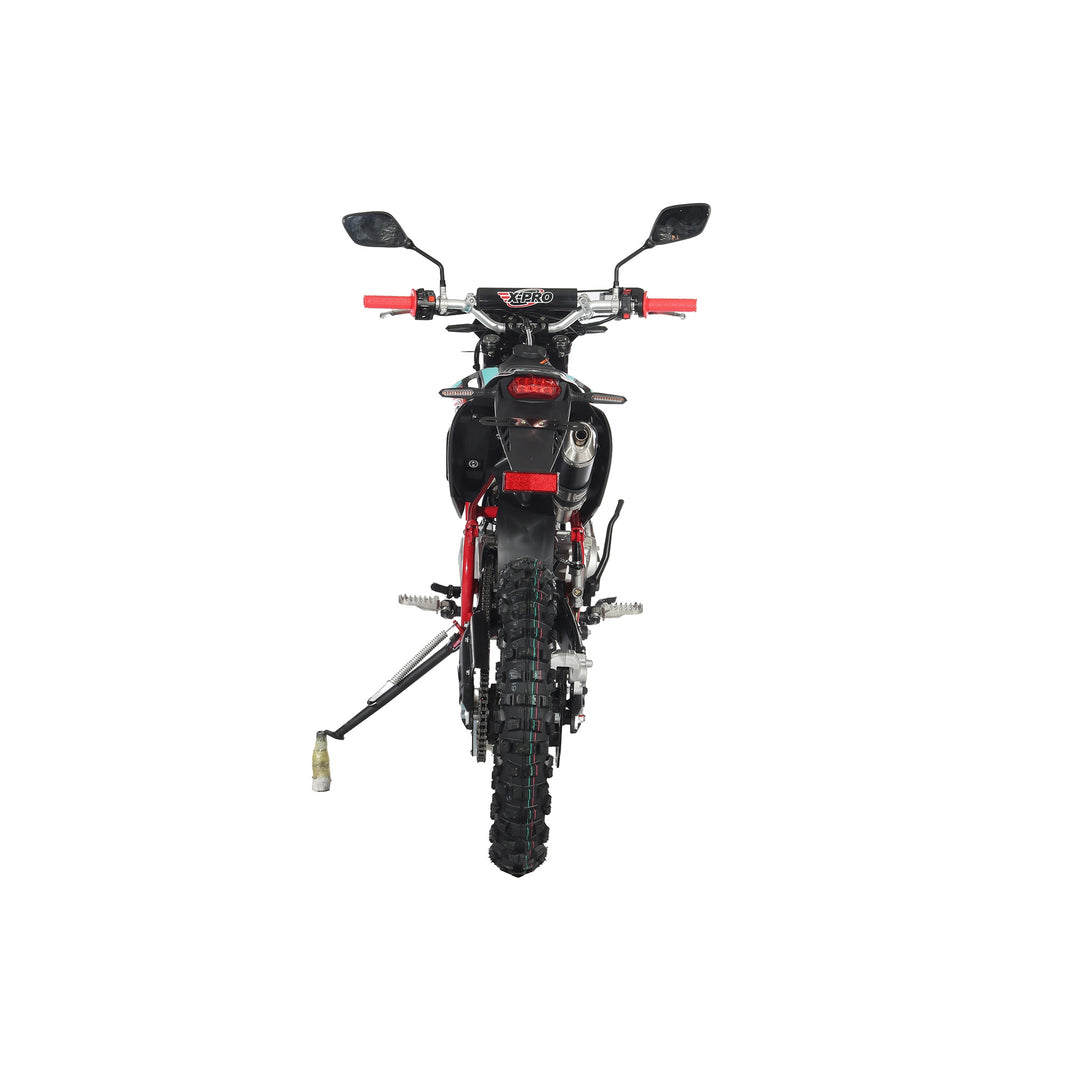 Free Shipping! X-PRO Storm DLX 150 Dirt Bike with All Lights, 4-Speed Manual Transmission, Electric/Kick Start, Big 19in/16in Tires!