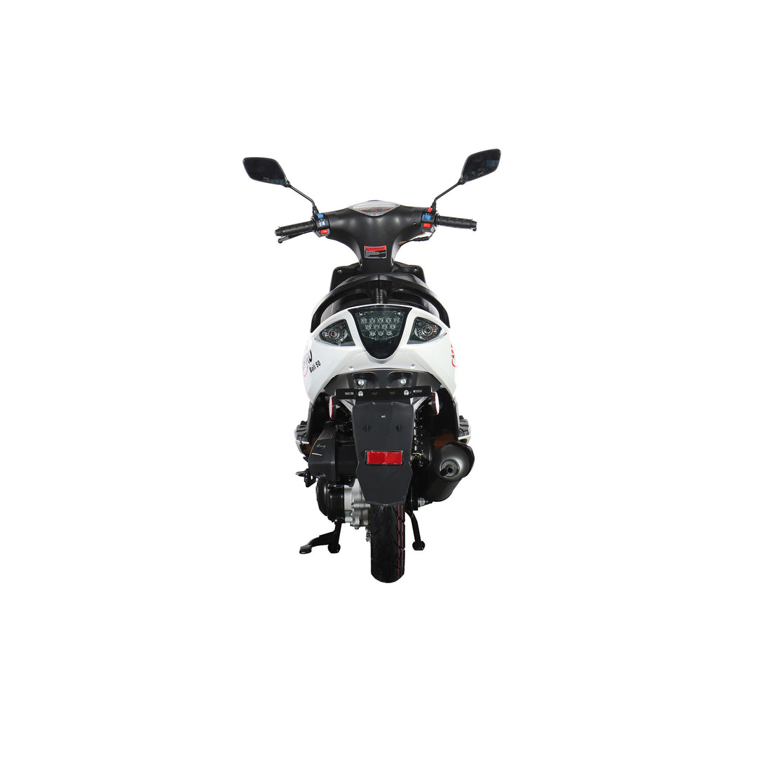 Free Shipping! X-PRO Bali 50cc Moped Scooter with 10" Wheels! Electric/Kick Start! Large LED Headlights!