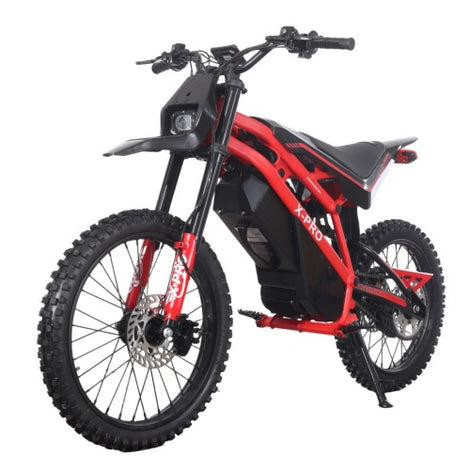 Free Shipping! X-PRO 4000W 60V 27AH Teens Adults Electric Dirt Bike with Front LED Light! 19/17 Wheels!