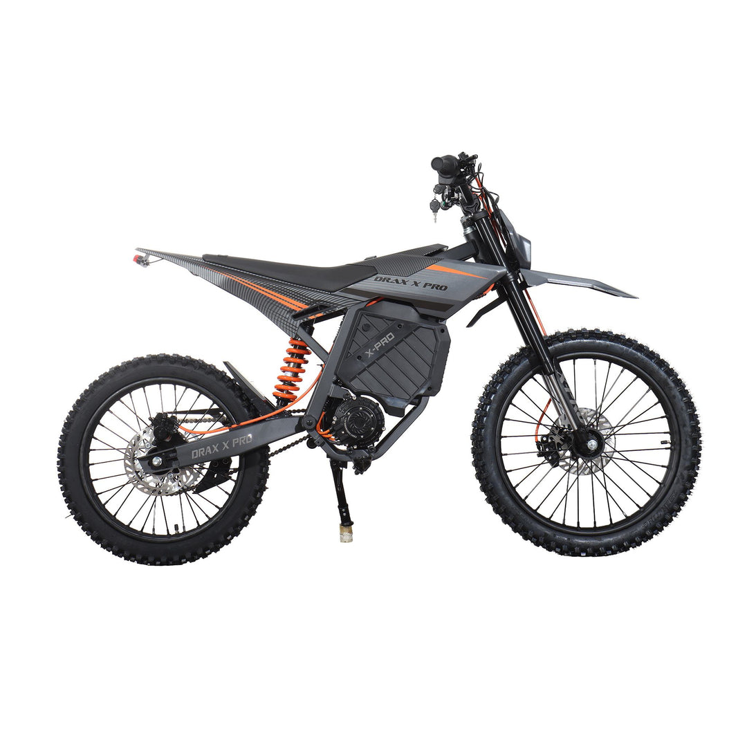 Free Shipping! X-PRO DRAX X PRO 6600W 72V/30AH Teens Adults Electric Dirt Bike with Front LED Light! 19"/17" Wheels!