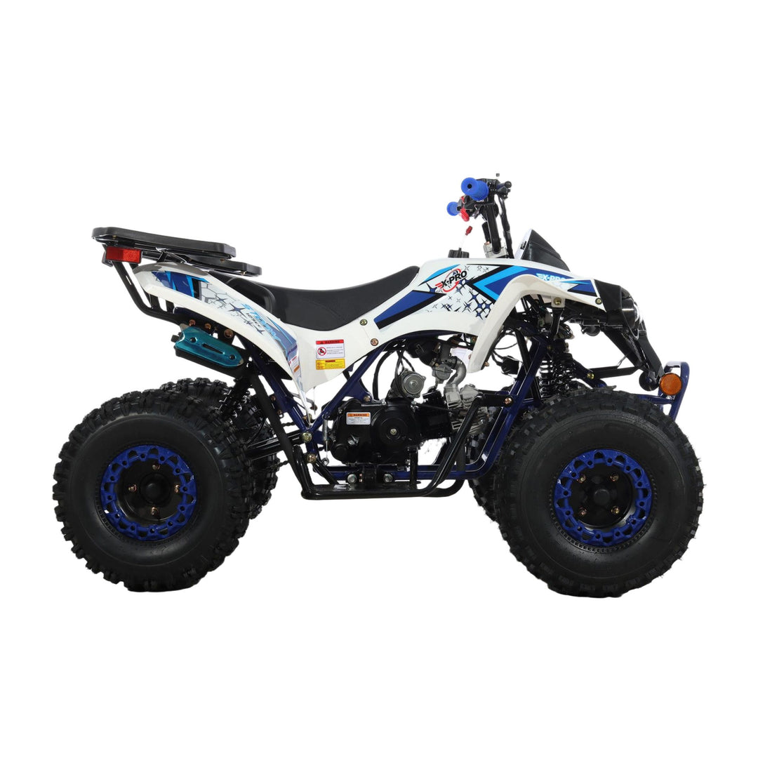 Free Shipping! X-PRO Storm 125cc ATV with Automatic Transmission w/Reverse, LED Headlights, Electric Start, Big 19in/18in Tires!